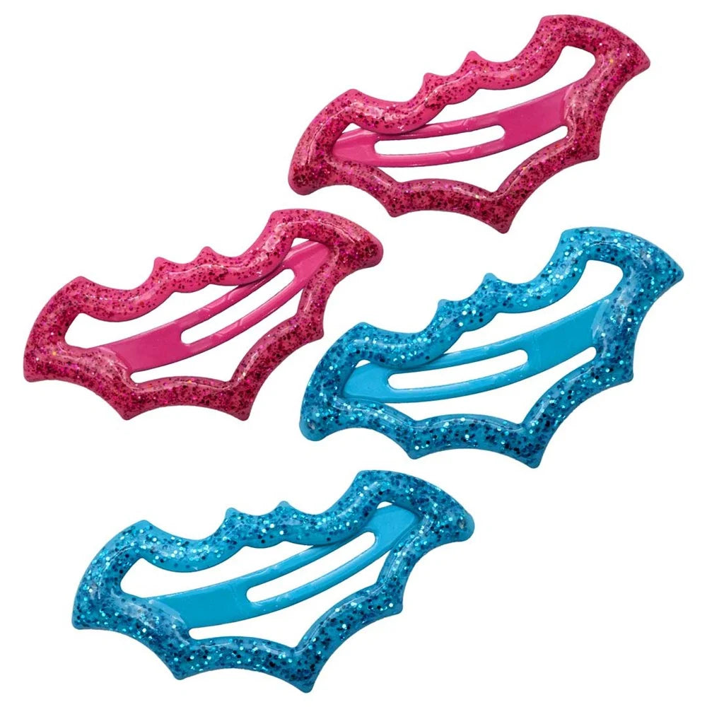 Kreepsville 666 Bat Snap Hair Clips Blue Pink