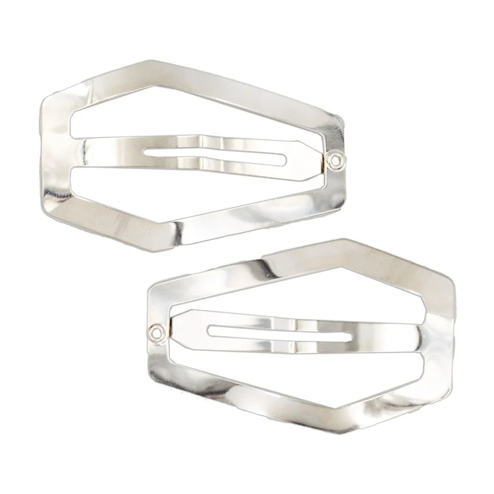 Kreepsville 666 Coffin Snap Hair Clips Pair Silver