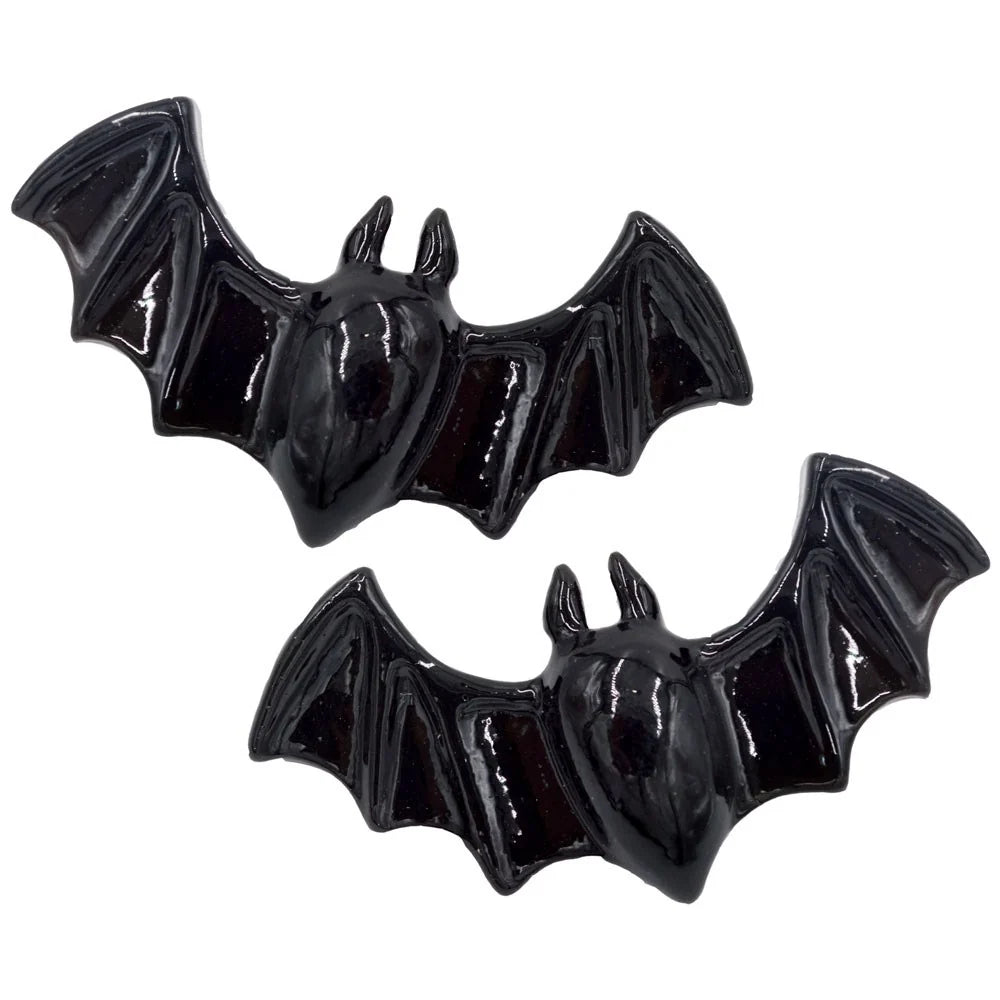 Kreepsville 666 Lil Black Bats Hair Slides Pair