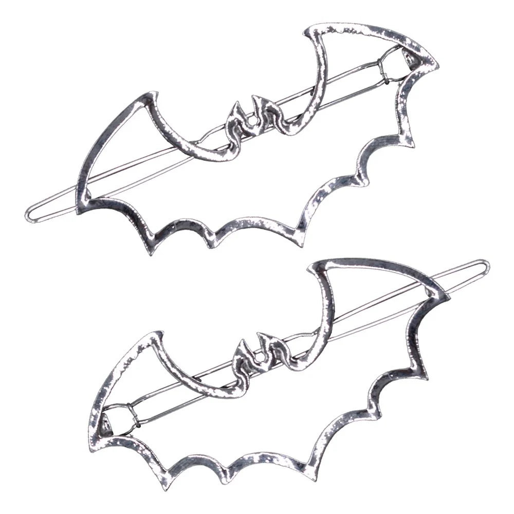 Kreepsville 666 Bat Outline Hair Clips Pair