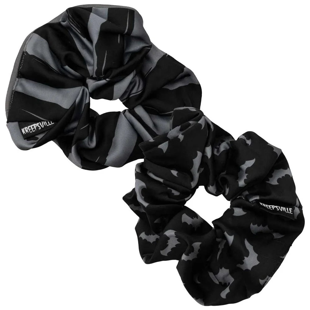 Kreepsville 666 Bats Grey Scrunchie Set
