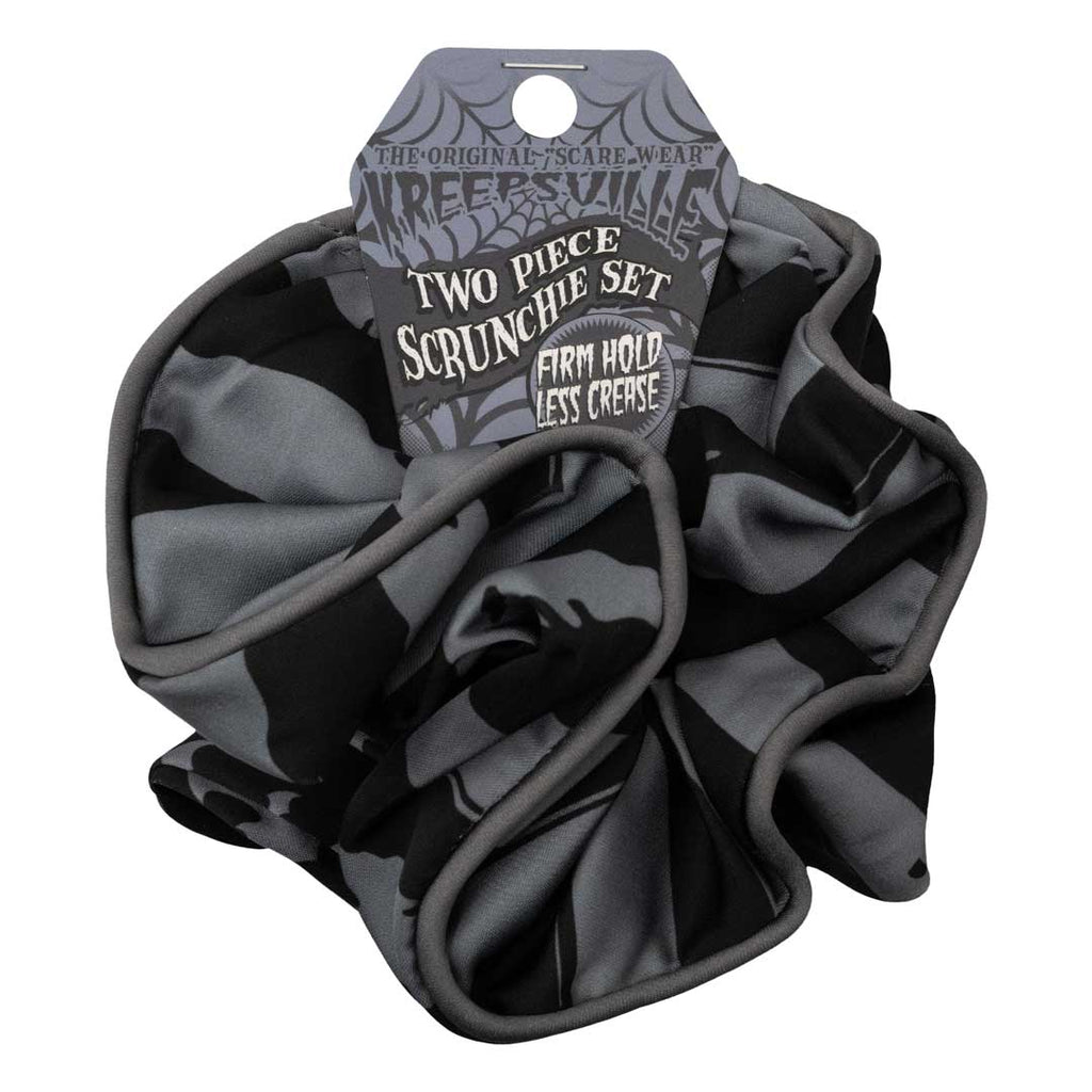 Kreepsville 666 Bats Grey Scrunchie Set