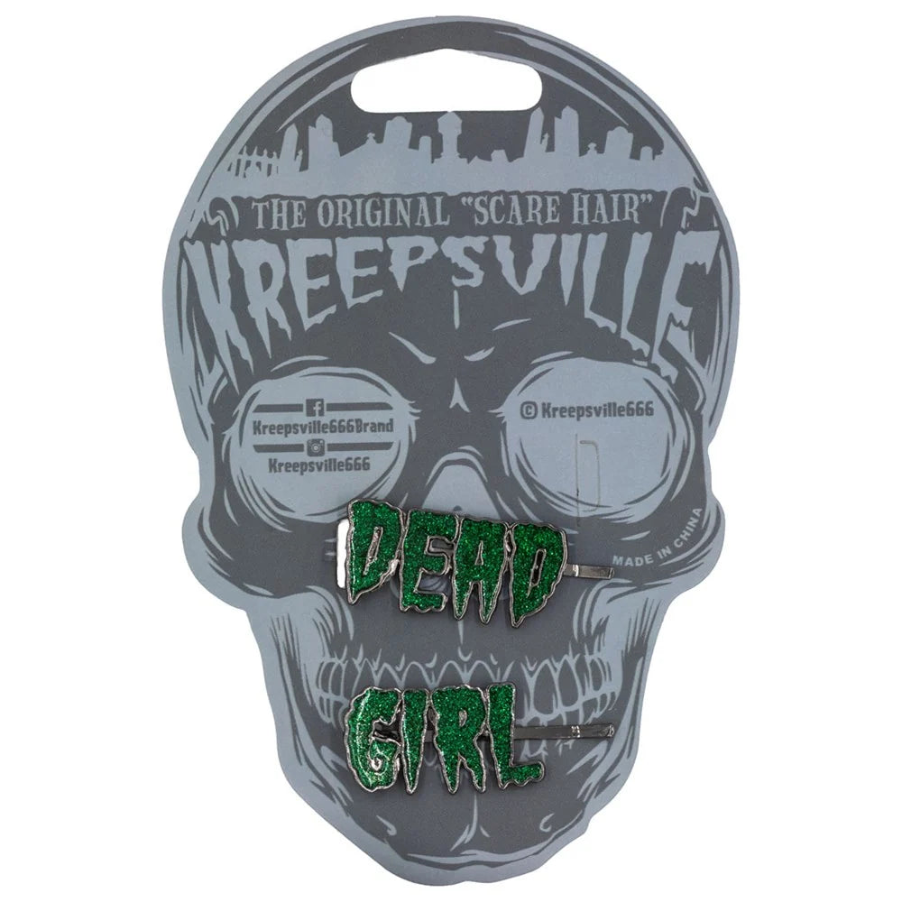 Kreepsville 666 Dead Girl Text Hair Slides