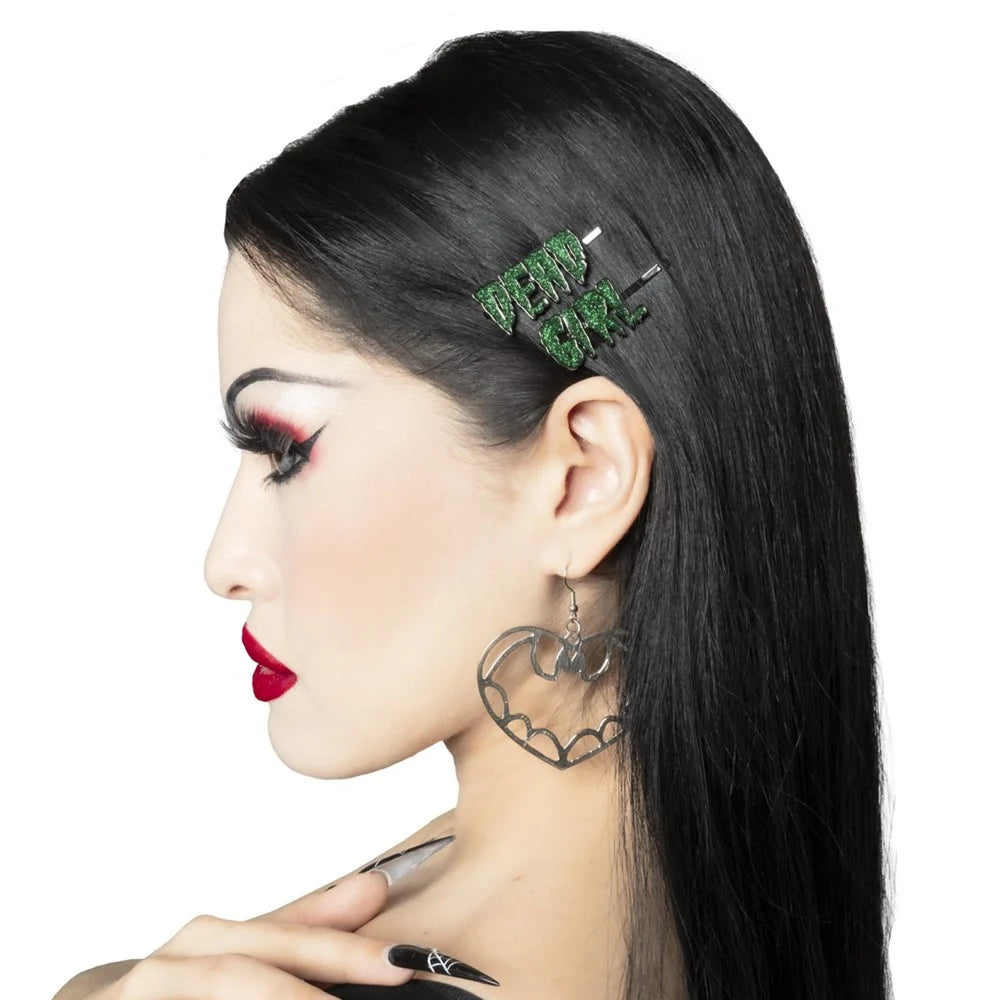 Kreepsville 666 Dead Girl Text Hair Slides
