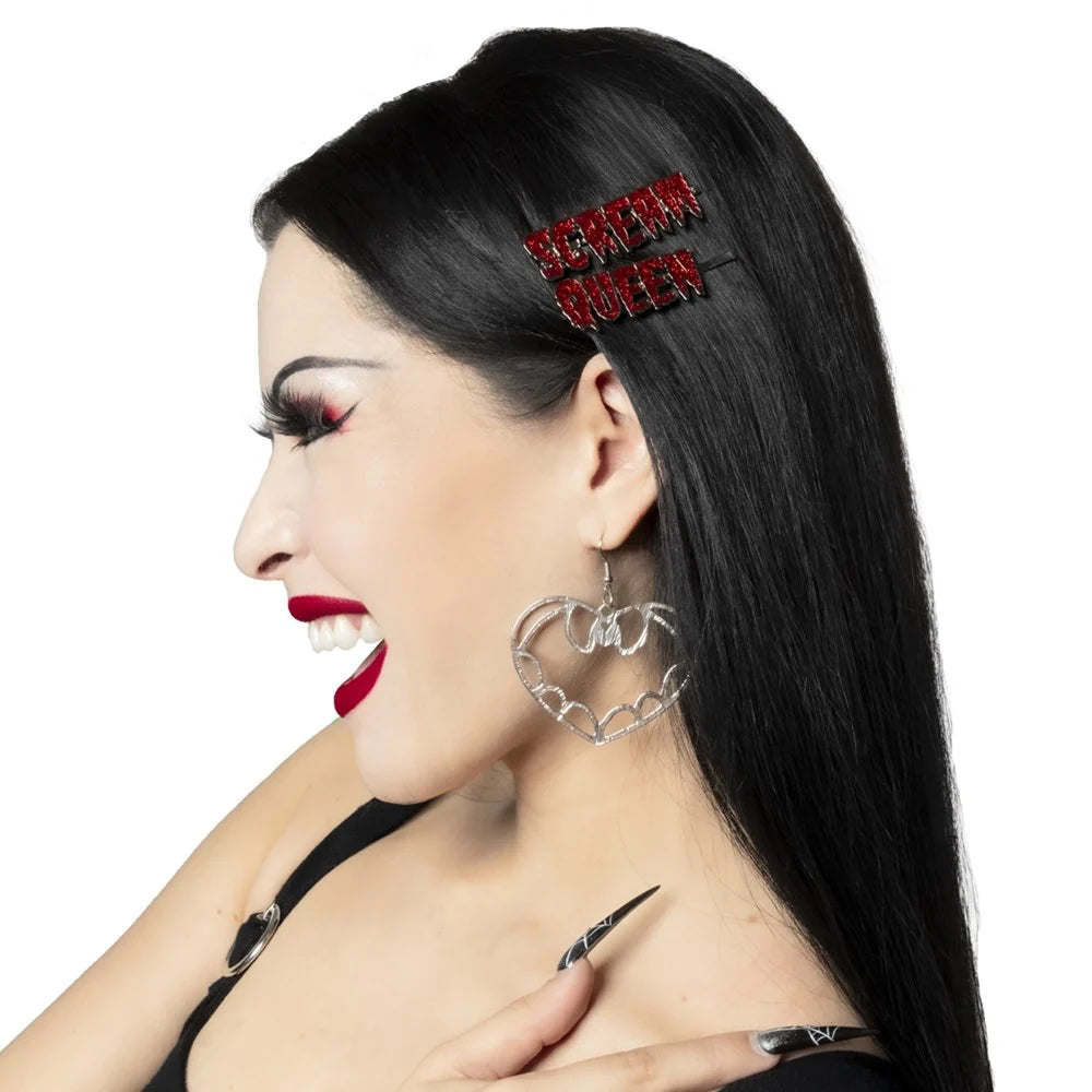 Kreepsville 666 Scream Queen Text Hair Slides