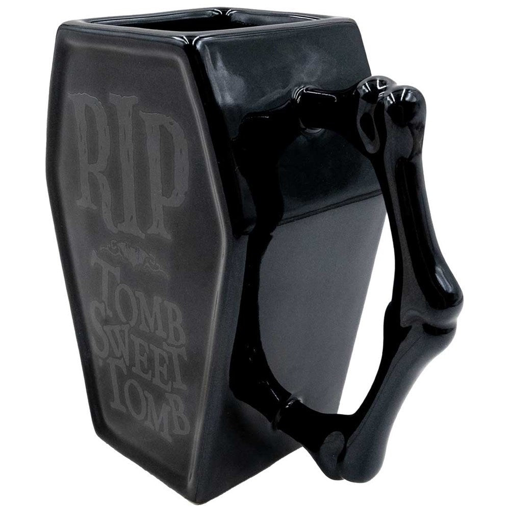 Kreepsville 666 RIP Tomb Black Coffin Mug