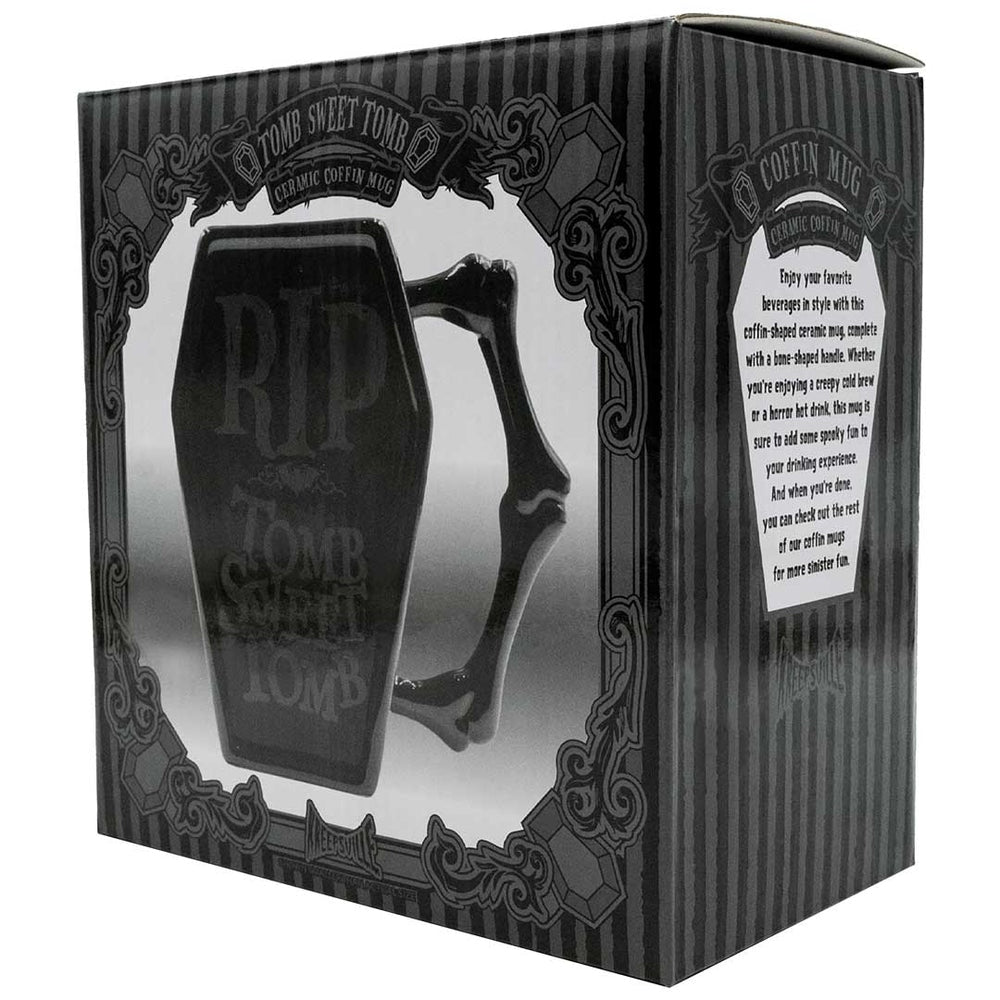 Kreepsville 666 RIP Tomb Black Coffin Mug