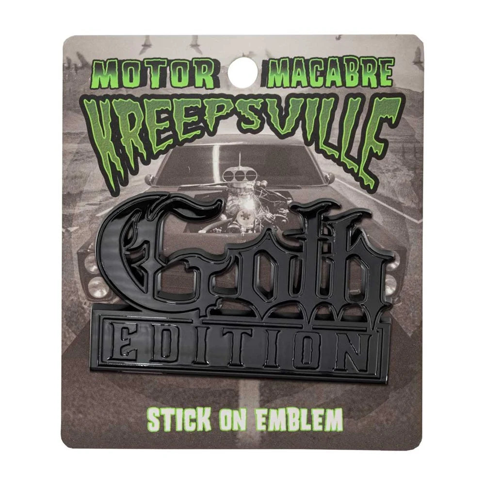 Kreepsville 666 Goth Edition Black Stick On Emblem