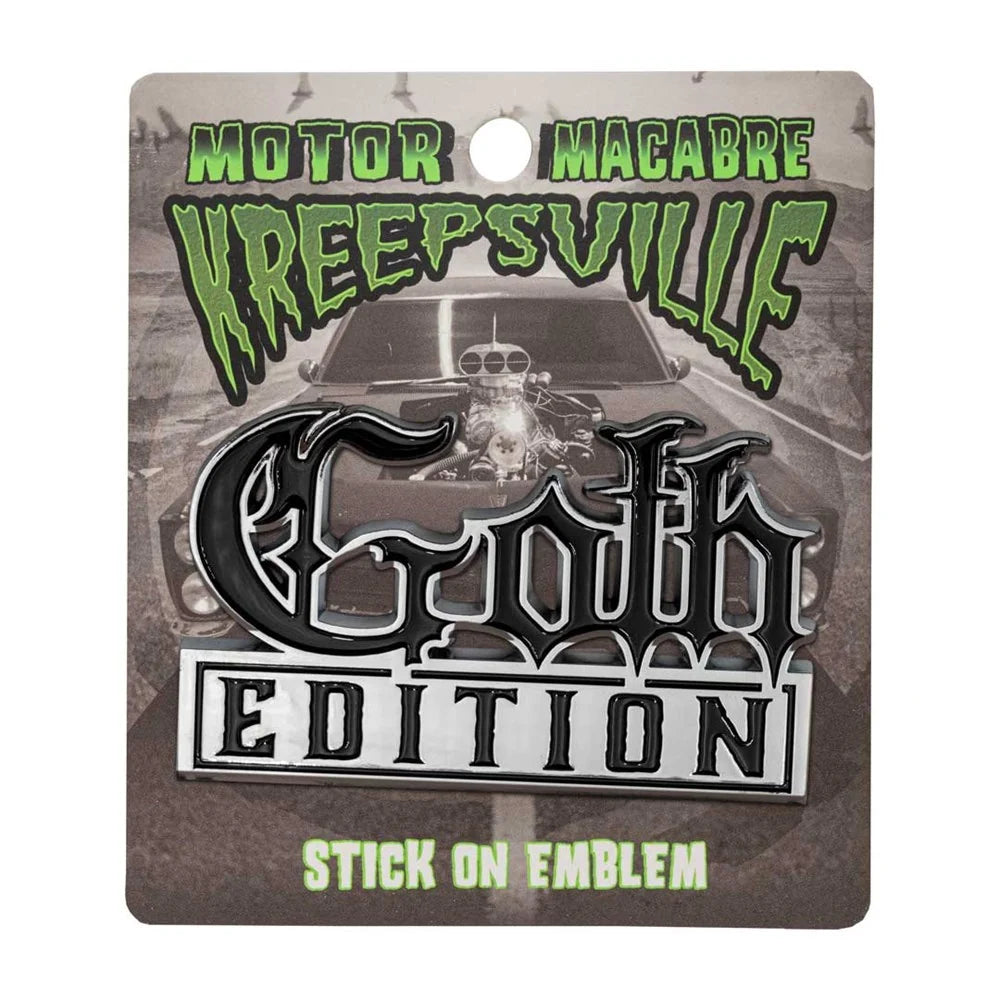 Kreepsville 666 Goth Edition Chrome Stick On Emblem