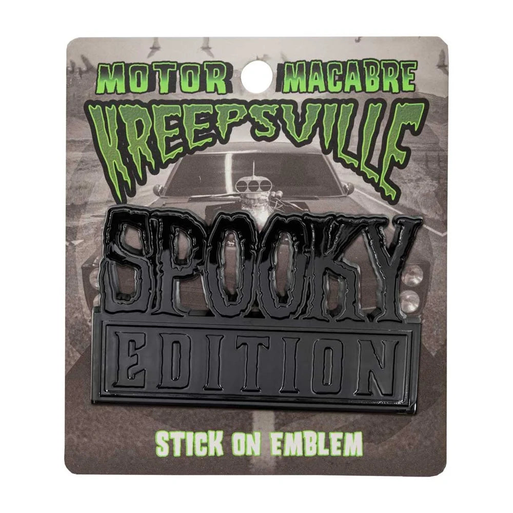Kreepsville 666 Spooky Edition Black Stick On Emblem