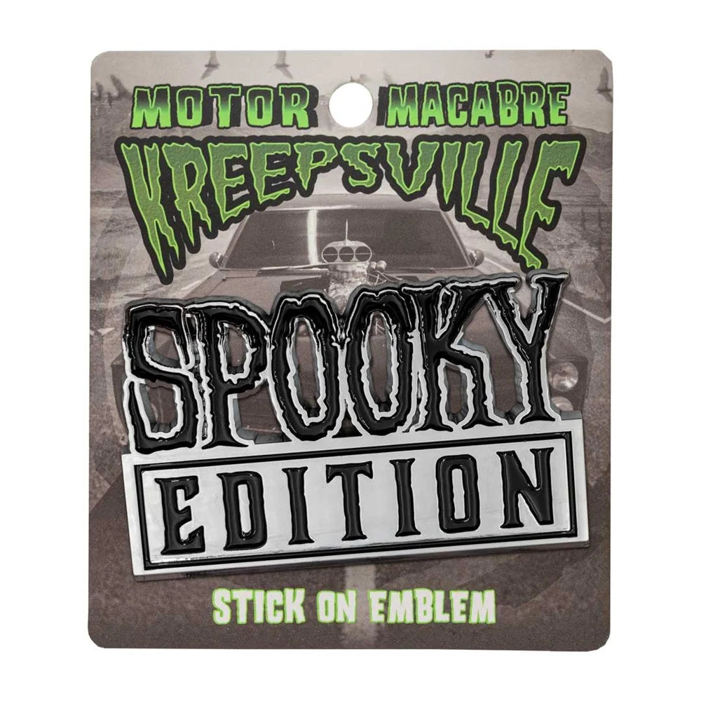 Kreepsville 666 Spooky Edition Chrome Stick On Emblem
