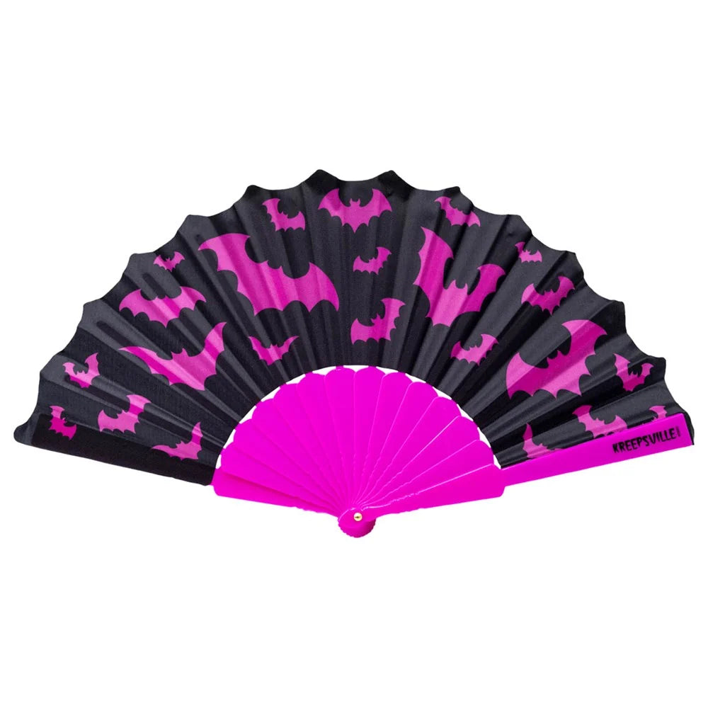 Kreepsville 666 Bat Scallop Fan Pink