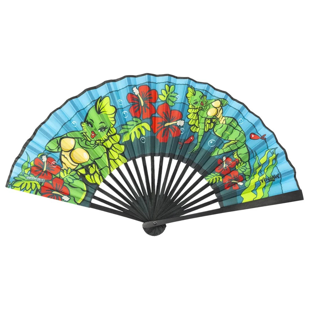 Kreepsville 666 Creature Tiki Fabric Fan