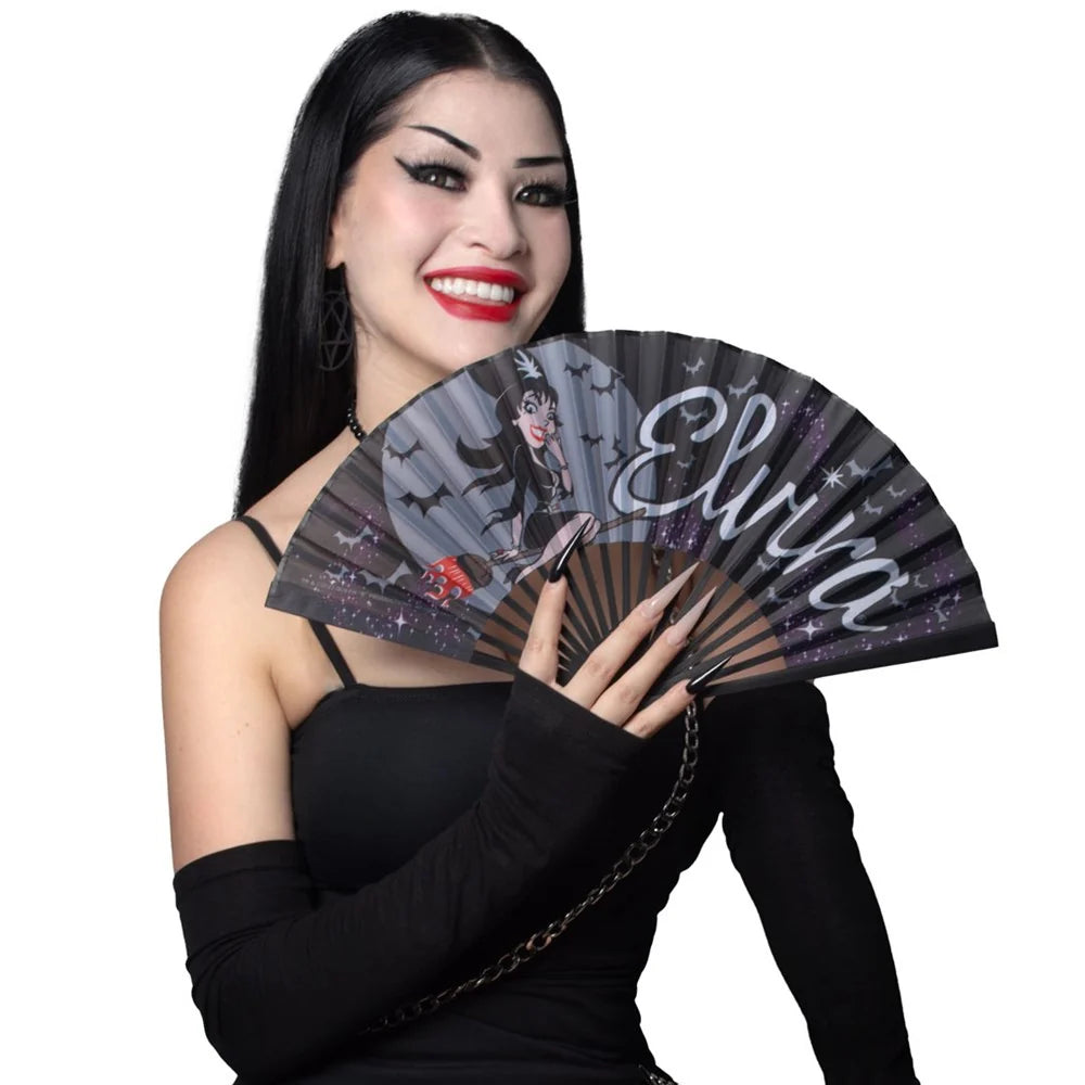 Kreepsville 666 Elvira Bewitched Fabric Fan