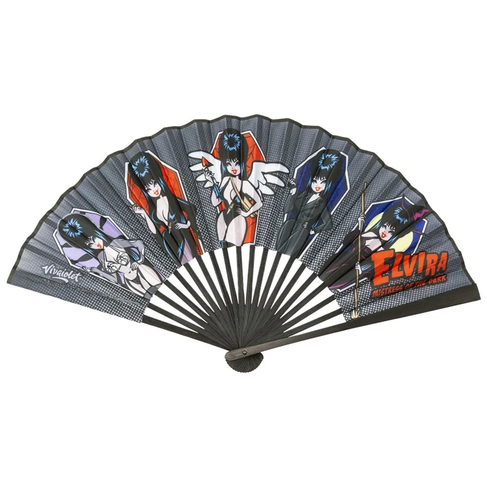 Kreepsville 666 Elvira Comic Coffin Fabric Fan