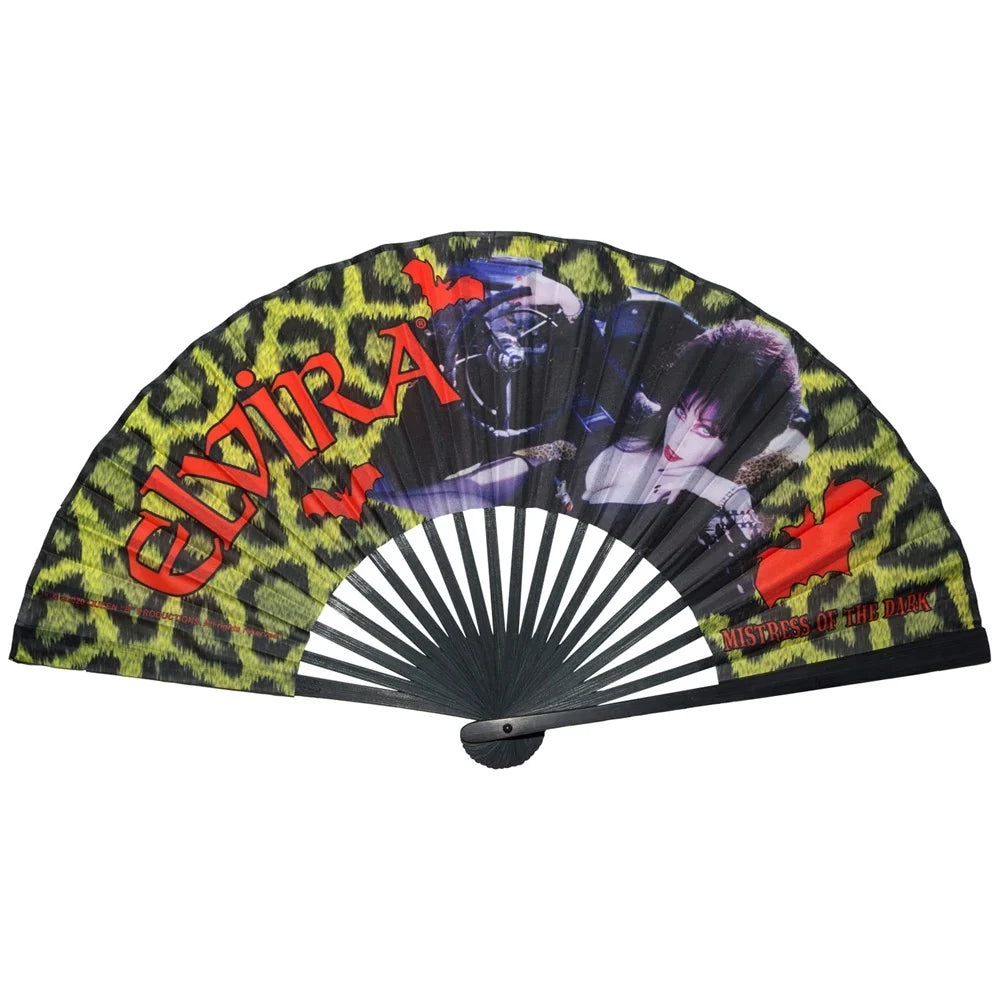 Kreepsville 666 Elvira Leopard Fabric Fan