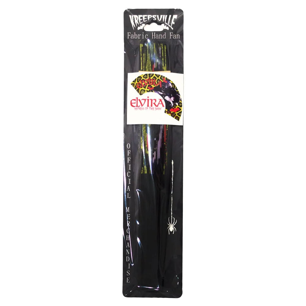Kreepsville 666 Elvira Leopard Fabric Fan