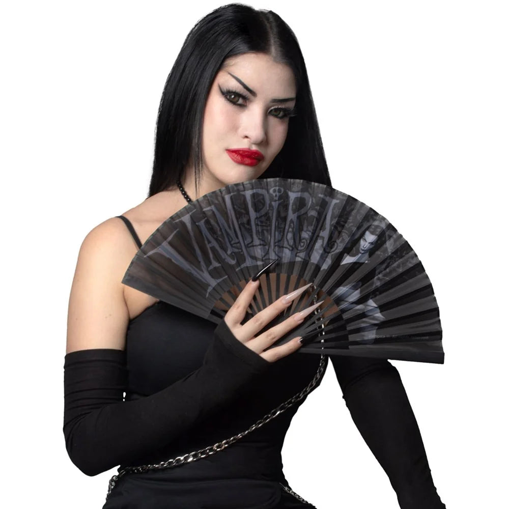 Kreepsville 666 Vampira Coffin Fabric Fan