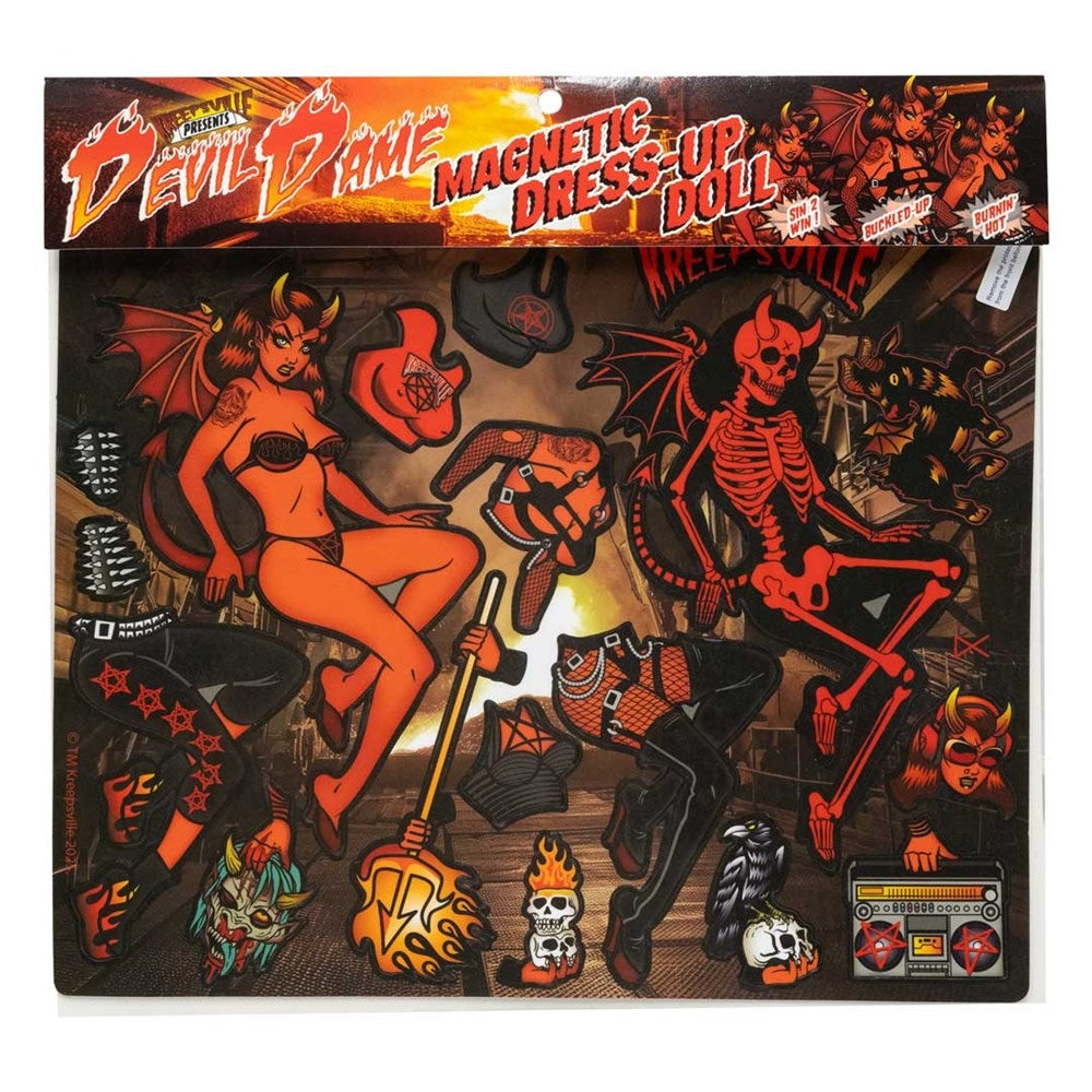 Kreepsville 666 Devil Dame Dress Up Magnet Set