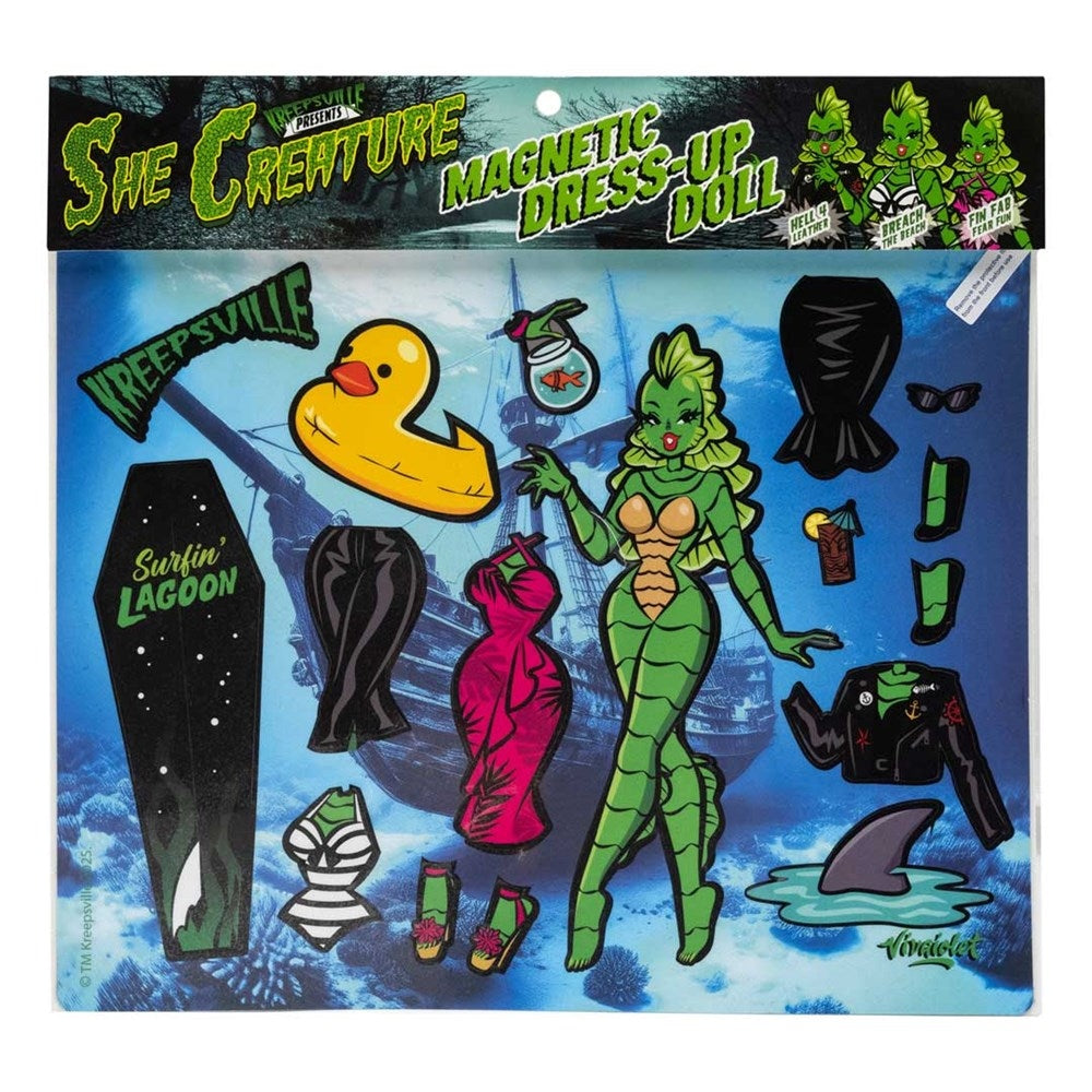 Kreepsville 666 She Creature Dress Up Magnet Set
