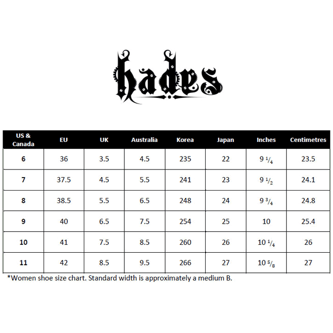 Hades BODIL Black Knee High 5" Platform Boots