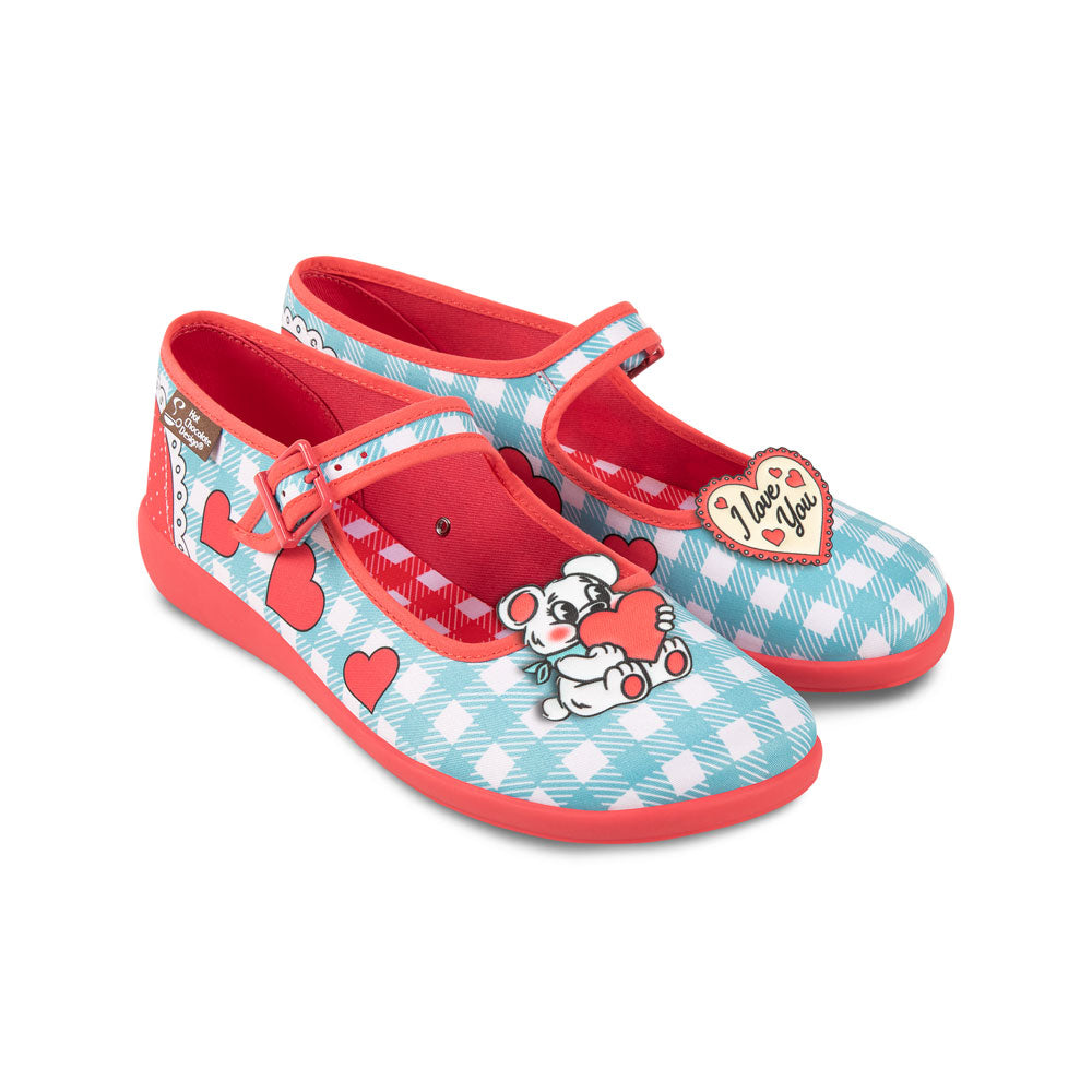 Chocolaticas® I Love You Bear Mary Jane Flat