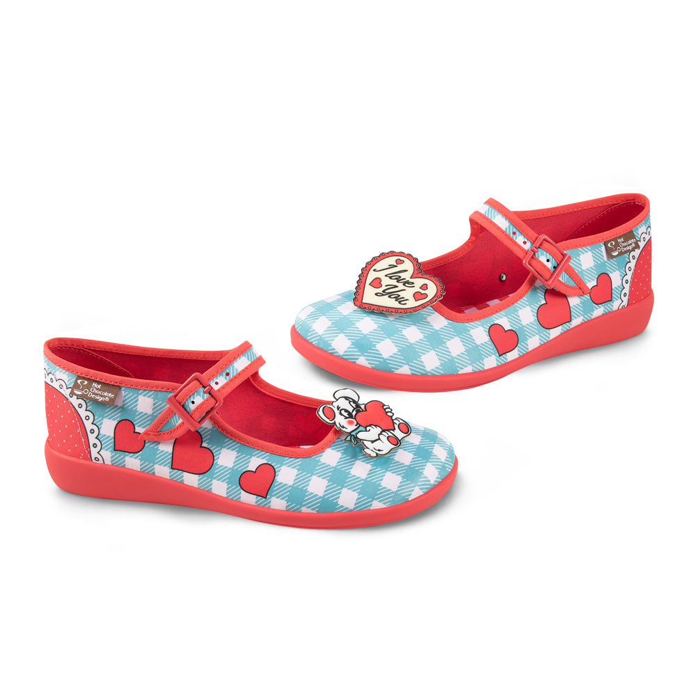 Chocolaticas® I Love You Bear Mary Jane Flat