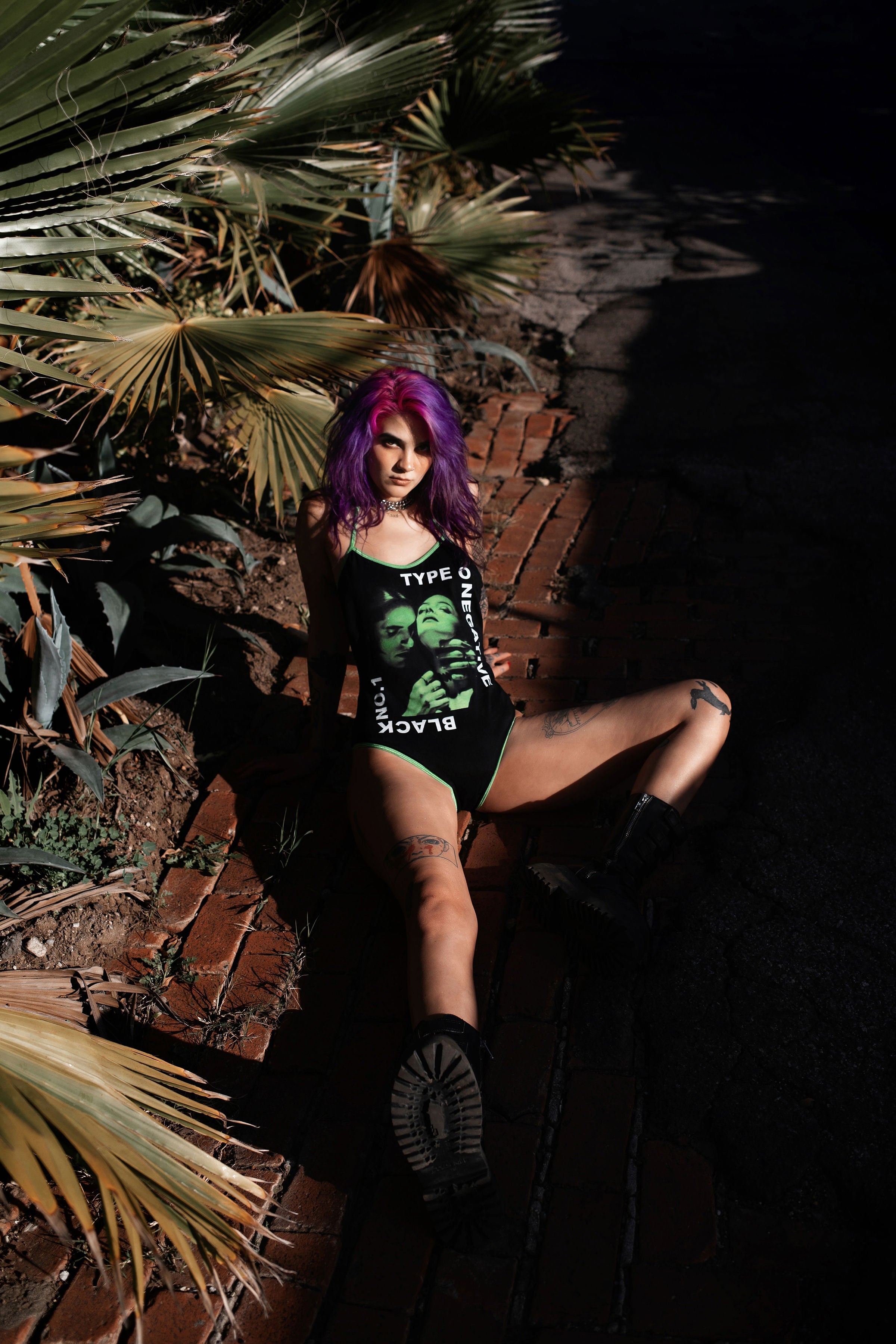 Vera's Eyecandy TON Metal Band Bodysuit