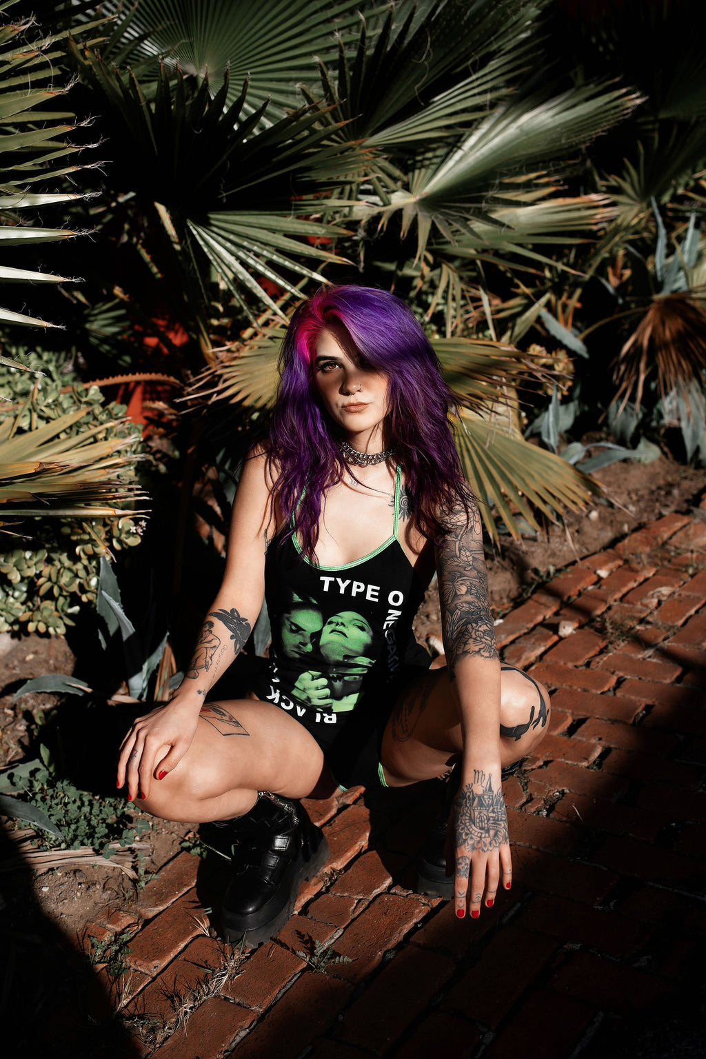 Vera's Eyecandy TON Metal Band Bodysuit