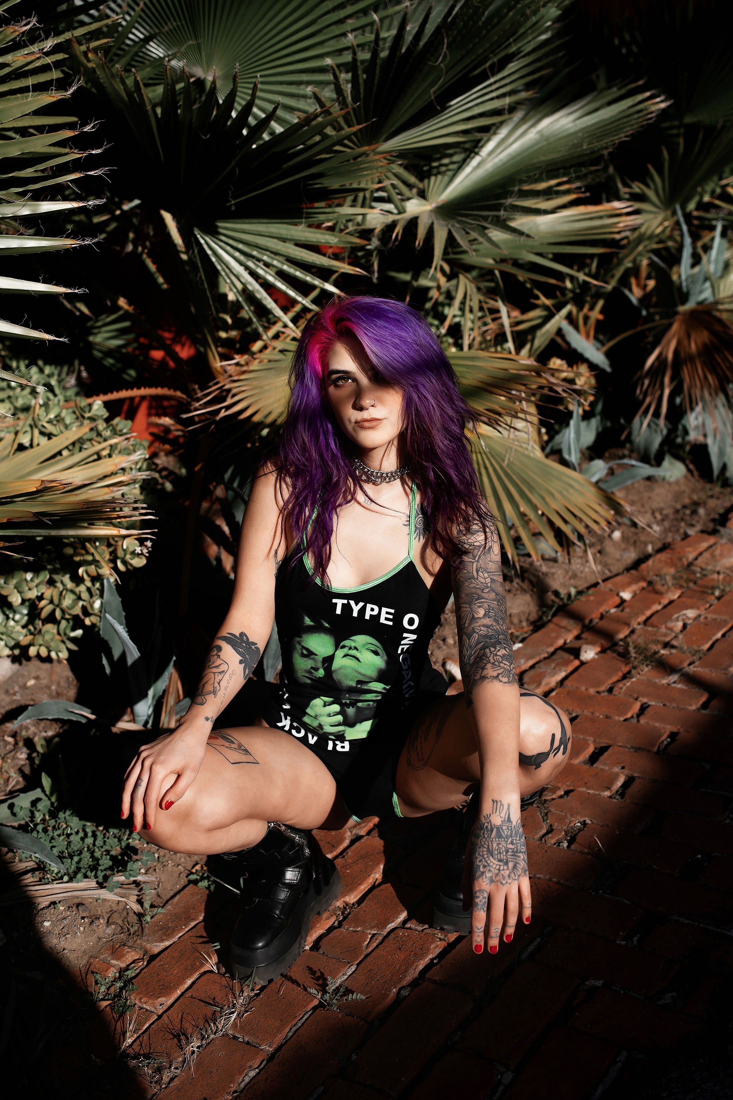 Vera's Eyecandy TON Metal Band Bodysuit