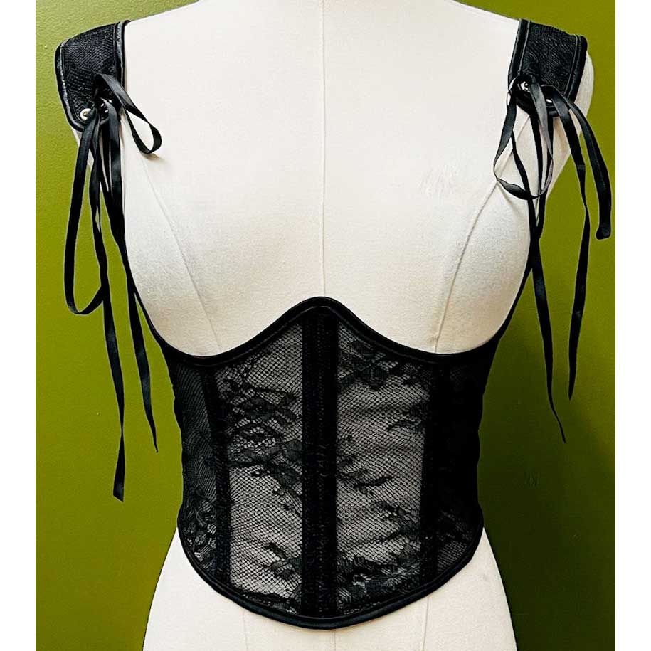 Witchwood Lydia Corset Floral Lace Waist Cinching Corset