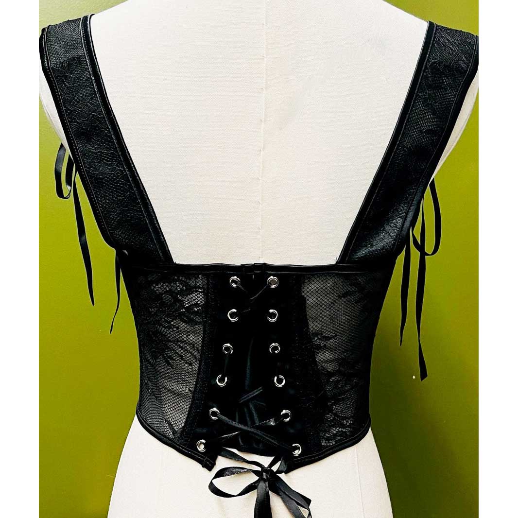 Witchwood Lydia Corset Floral Lace Waist Cinching Corset