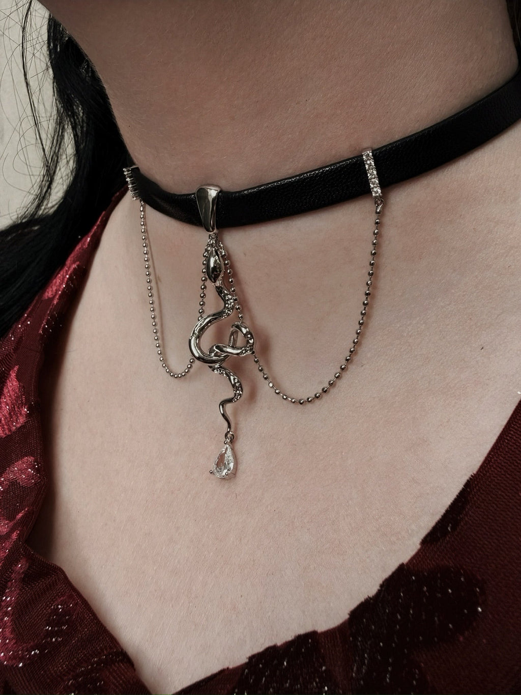 The Pretty Cult Maison Serpentine Snake Velvety Choker
