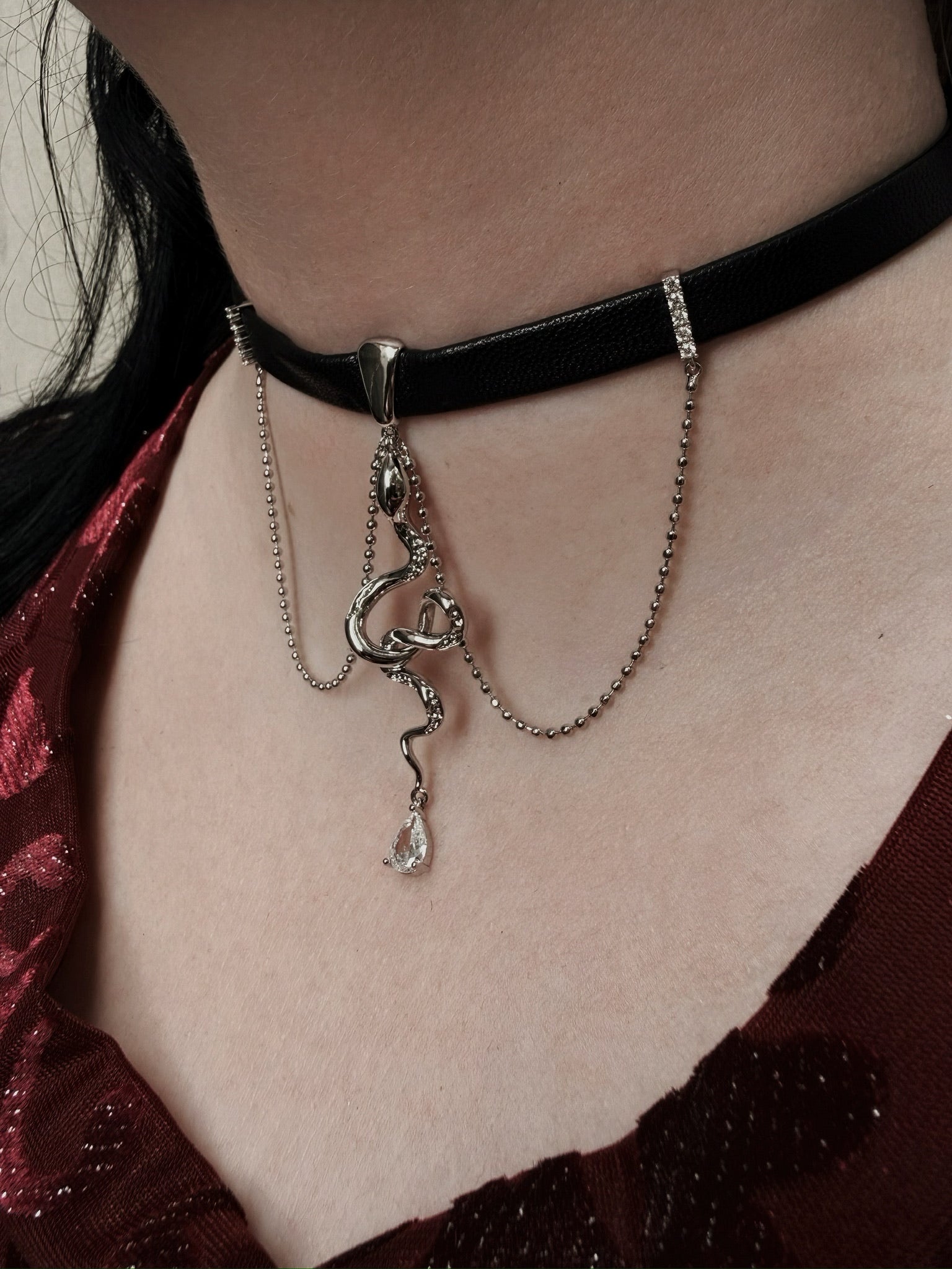 The Pretty Cult Maison Serpentine Snake Velvety Choker