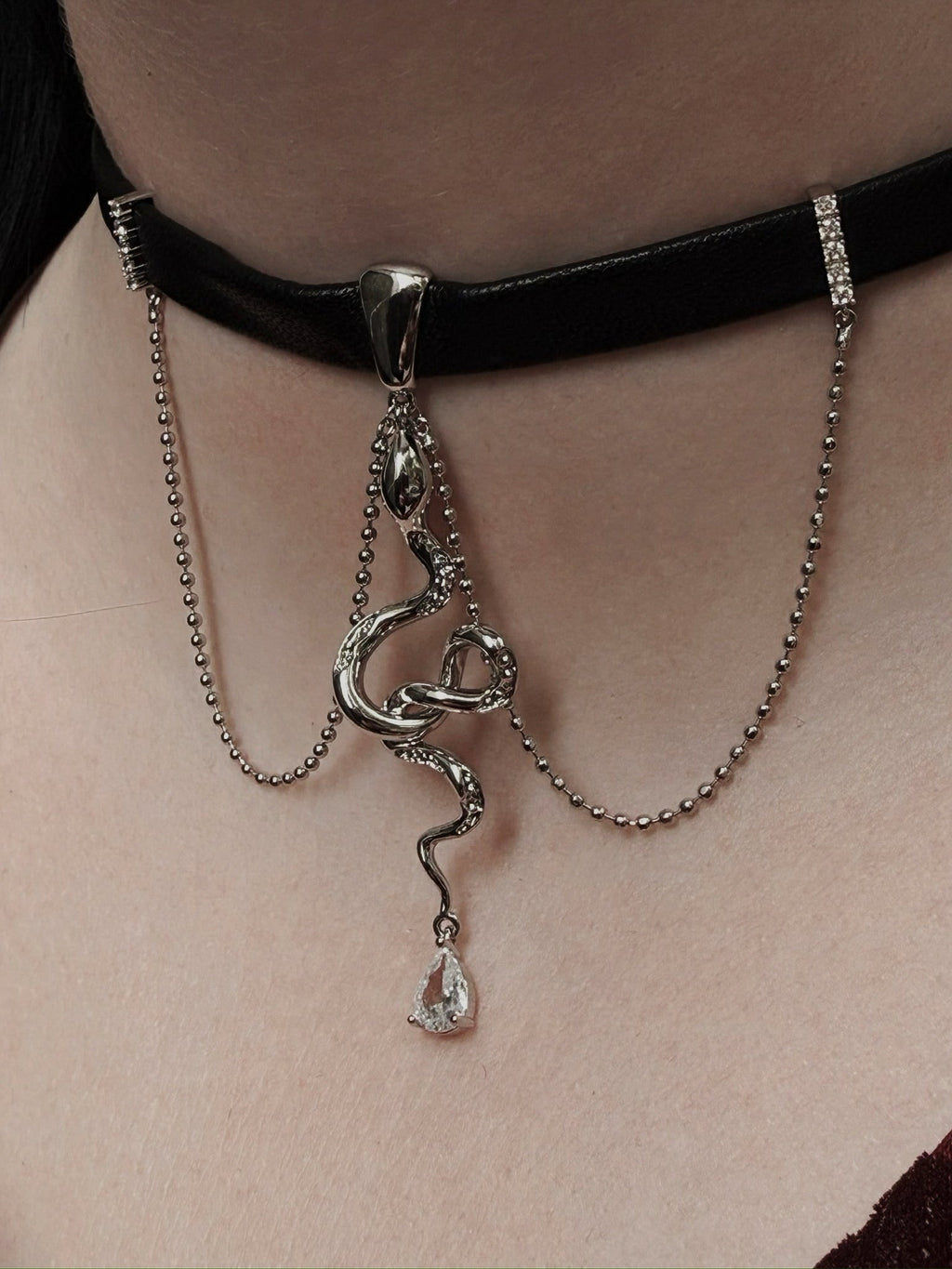 The Pretty Cult Maison Serpentine Snake Velvety Choker