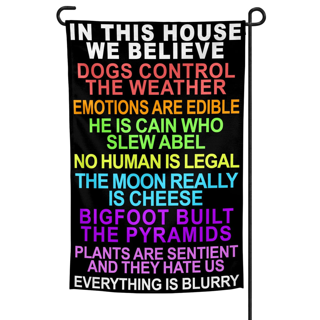 Original Underground In This House We Believe Garden Flag