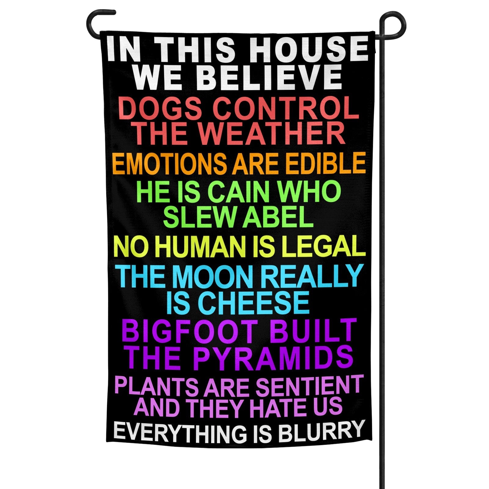 Original Underground In This House We Believe Garden Flag
