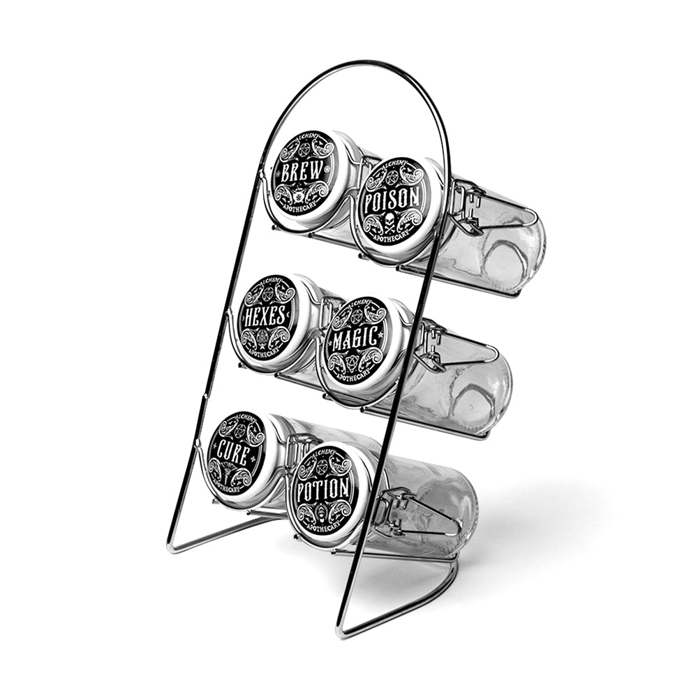 Alchemy Gothic Witches Spice Rack Storage Jars JAR1