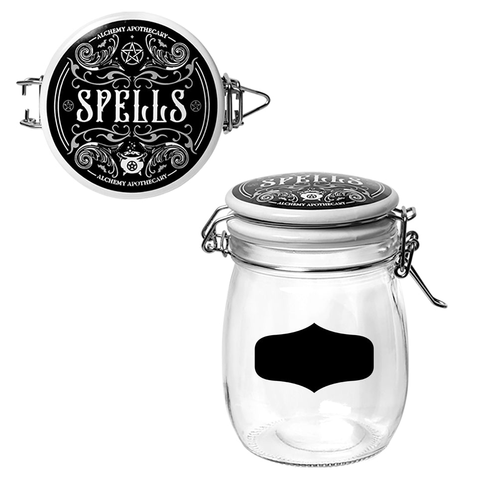Alchemy Gothic Curses Tricks & Spells 3 Canister Jars JAR2