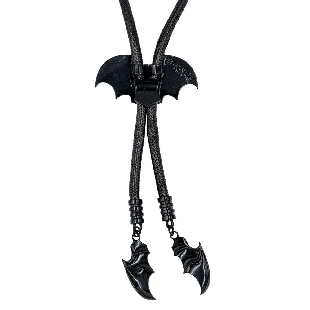 Kreepsville 666 Bat Black Bolo Western Tie