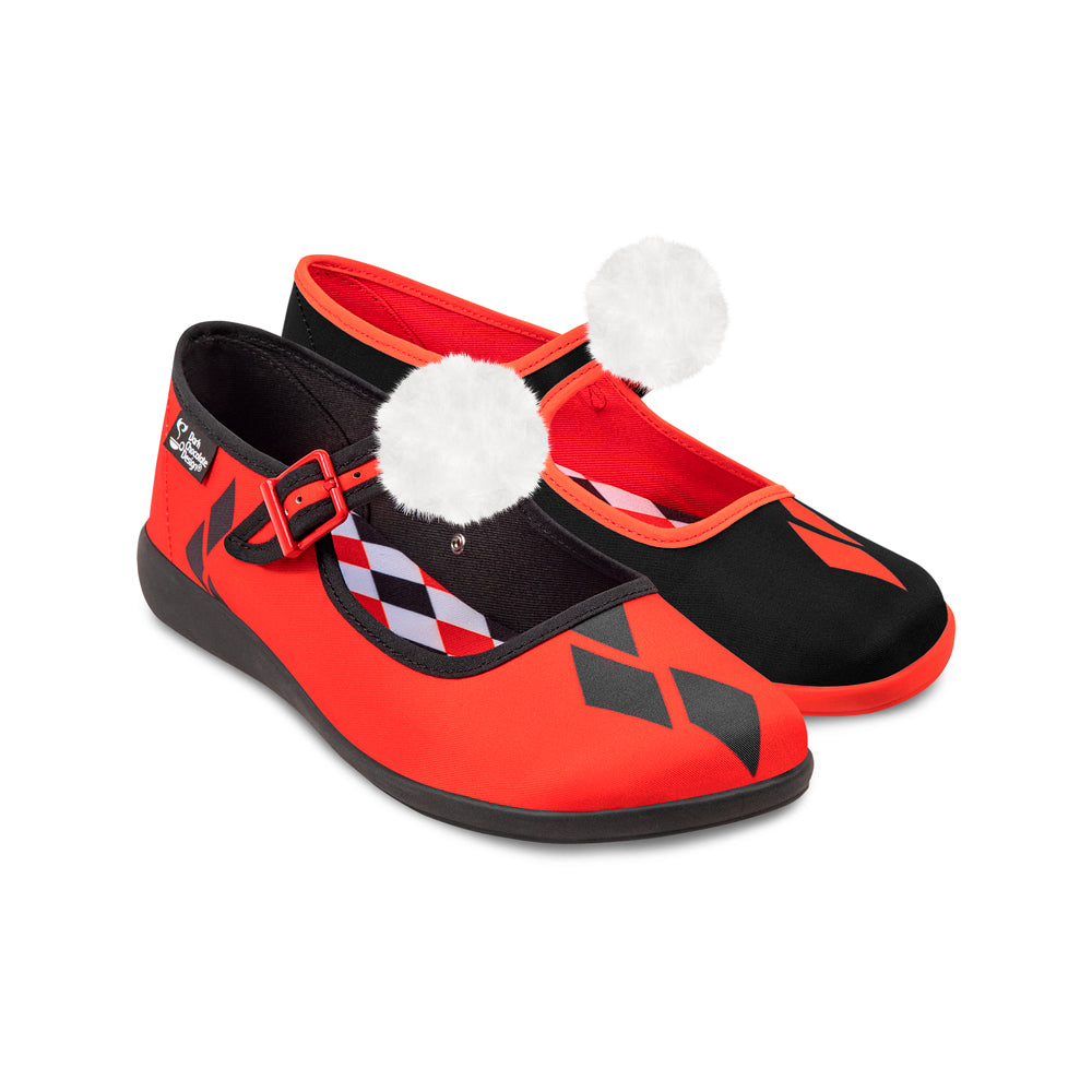 Chocolaticas® Jinxie Harlequin Mary Jane Flat