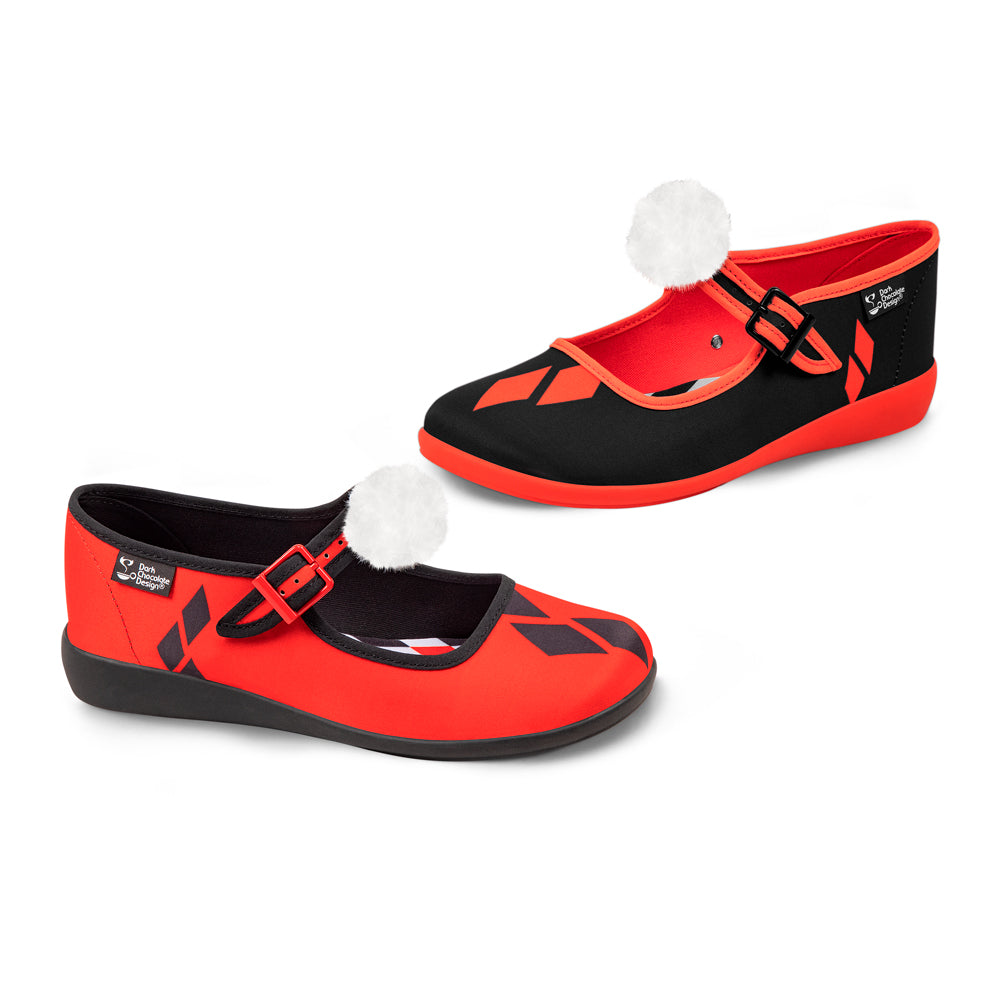 Chocolaticas® Jinxie Harlequin Mary Jane Flat