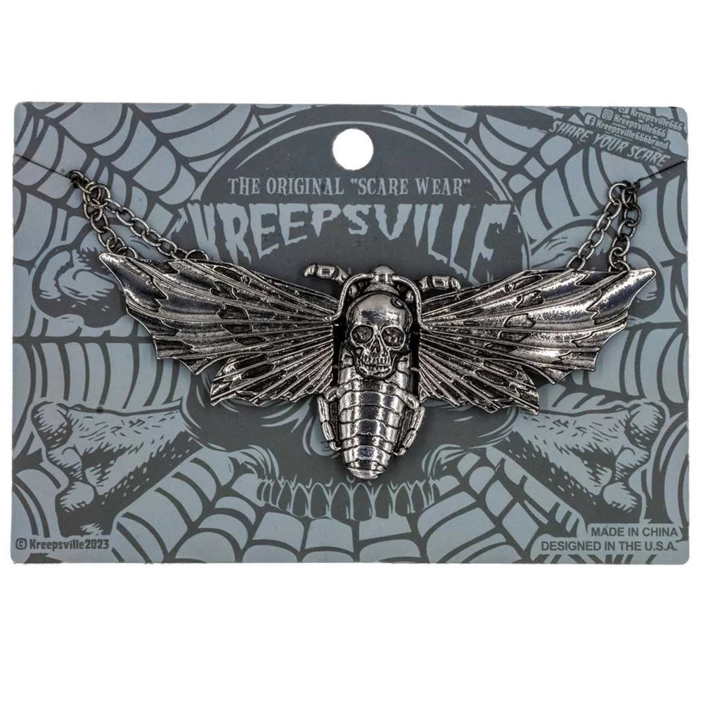 Kreepsville 666 Death Moth Necklace