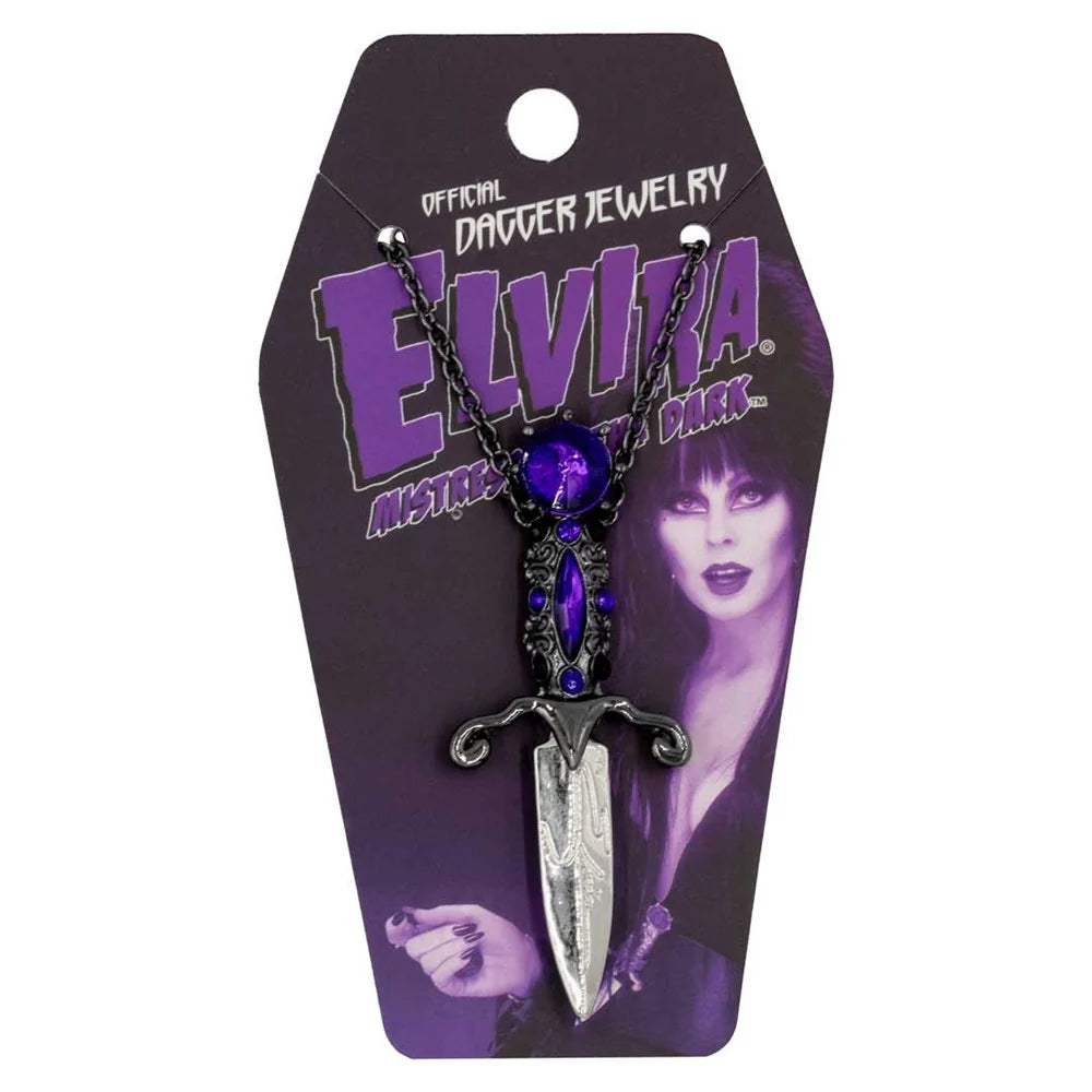 Kreepsville 666 Elvira Dagger Necklace Purple