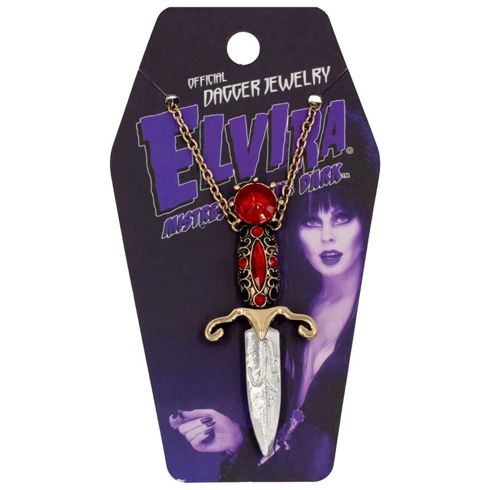 Kreepsville 666 Elvira Dagger Necklace Red