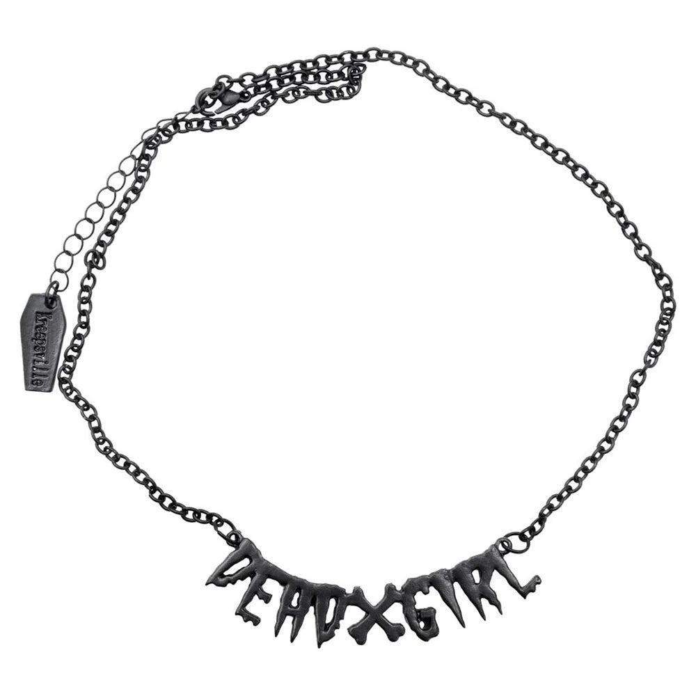 Kreepsville 666 Dead Girl Text Necklace