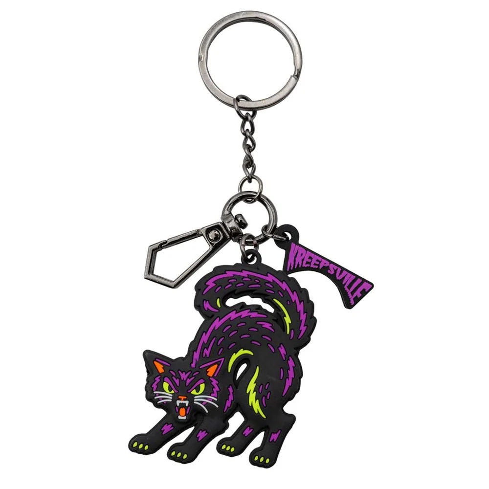 Kreepsville 666 Black Cat Arch 3D Flat Keychain