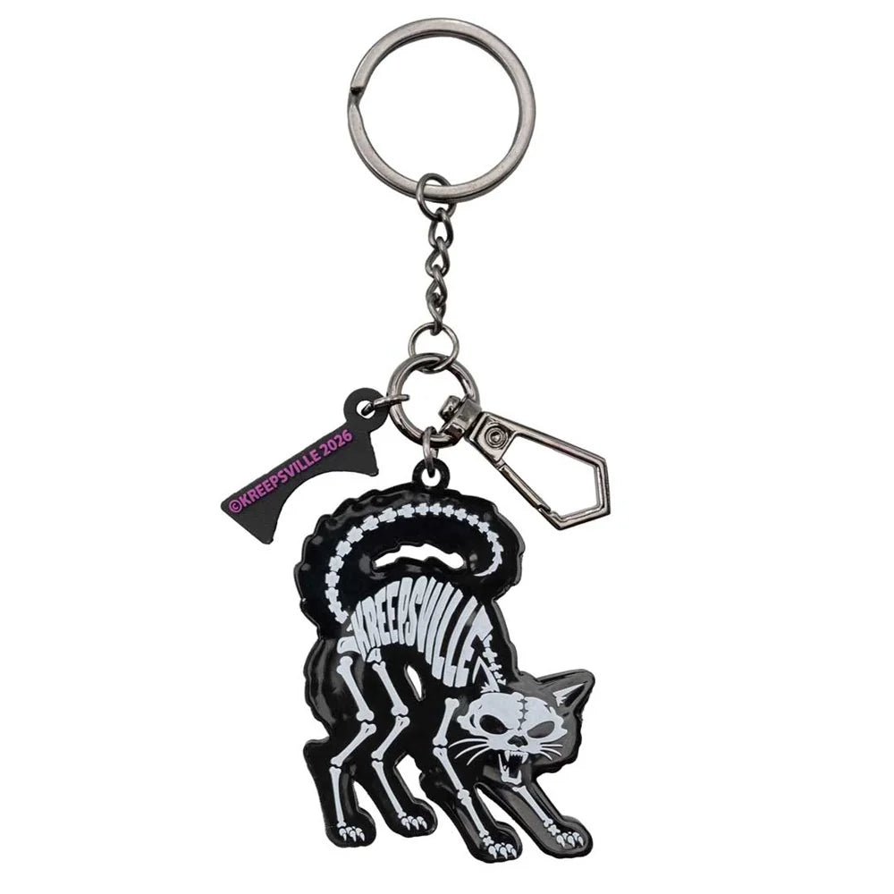 Kreepsville 666 Black Cat Arch 3D Flat Keychain