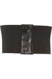 Daisy Corsets Lavish Black Velvet Corset Belt Cincher w/Clasps