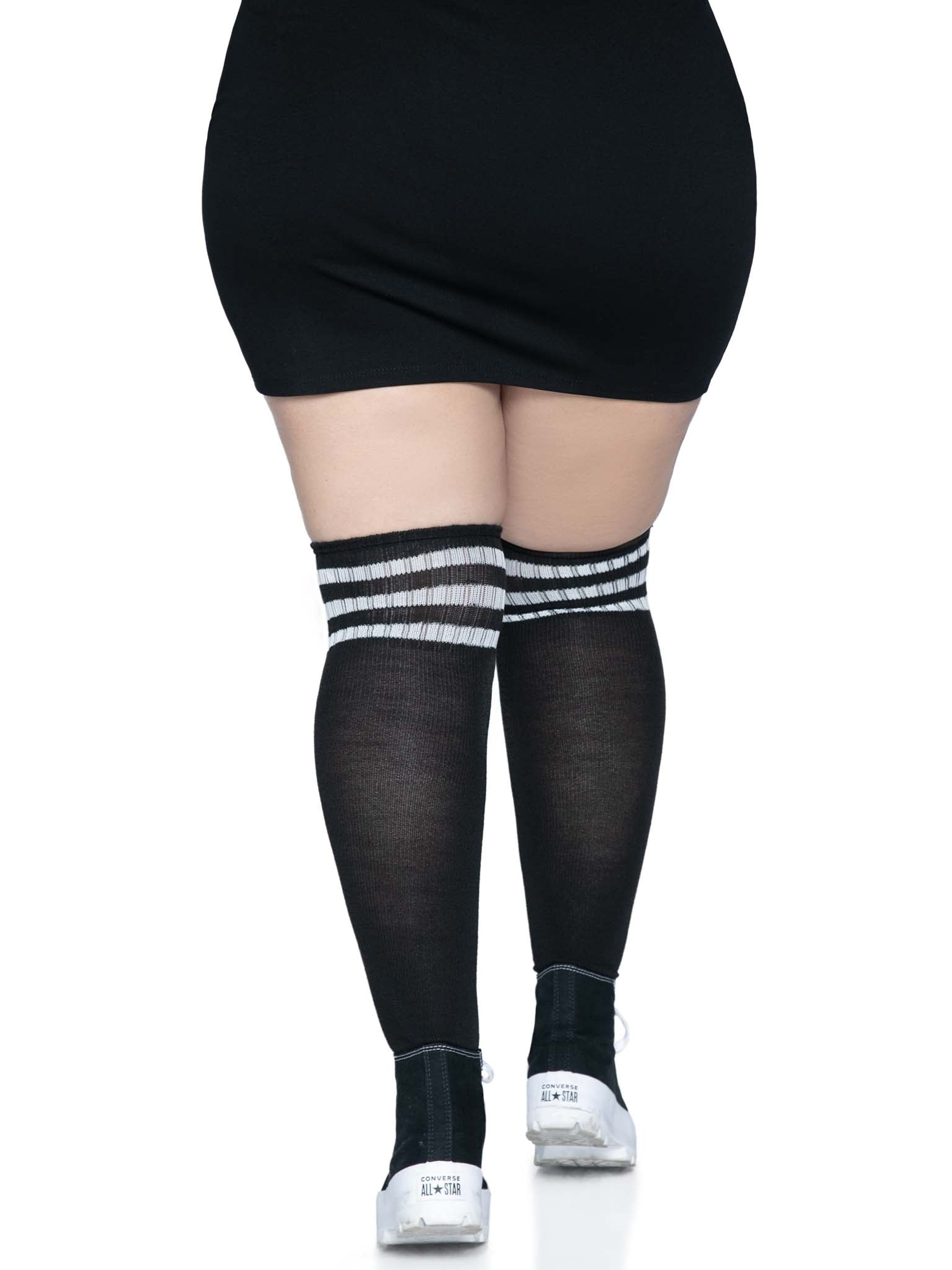 Leg Avenue Kellee Plus Athletic Over The Knee Socks